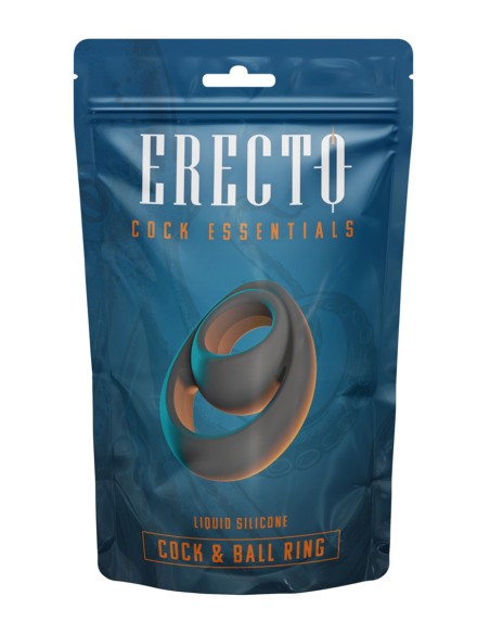 Double Cock & Ball Ring liquid silicone - Erecto